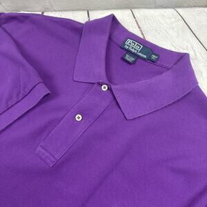 Polo Ralph Lauren Knit Polo Shirt 2XLT 2XL XXL 2X Tall Purple Preppy